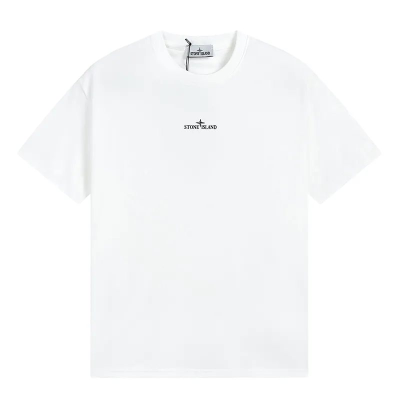 W663#P110💰 [Stone lsland/Stone Island mosaic logo printed short-sleeved T-shirt] ⚠️[Original creation with high control of details] - Made of 230 grams of combed cotton with 32-count double yarn, soft and comfortable to the touch, sweat-absorbent and breathable. - Simple and basic, versatile style, original quality, first choice for couples. - Made in a large factory, four needles and five threads on the shoulder, neatly routed, high quality workmanship. - Same style for men and women, very versatile One piece by hand, the details are clearly visible. Color: Black White Size: M L